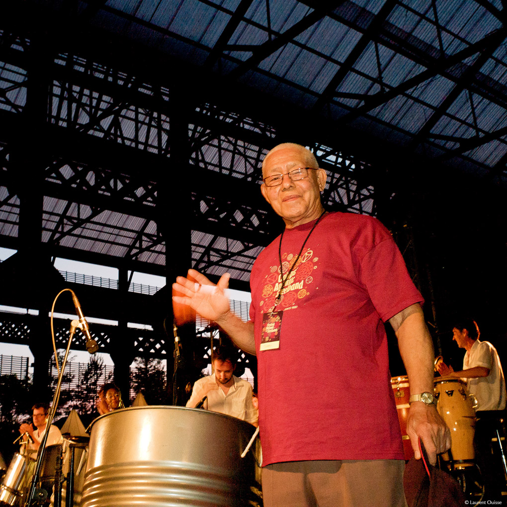 Tommy Crichlow lors de sa venue au festival national des steelbands