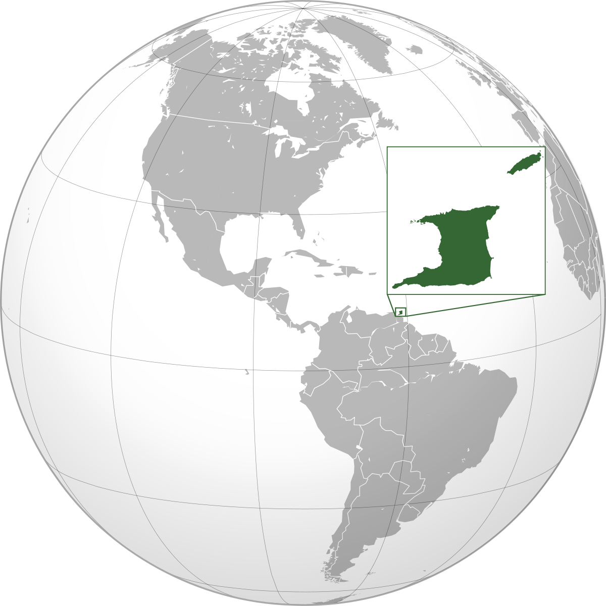 Localisation de Trinidad et Tobago